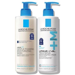 Lipikar AP+ Body Wash & AP+M Moisturizing Cream Set